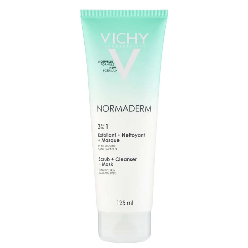 VICHY Normaderm 3-in-1 detergente + scrub + maschera 125 ml Immagine 1