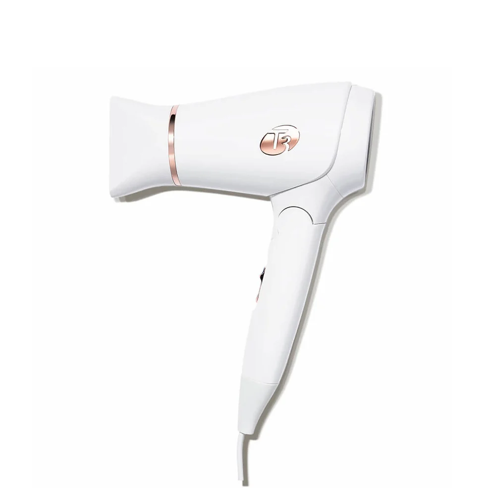 T3 Featherweight Compact Hair Dryer (White/Rose Gold) Immagine 1
