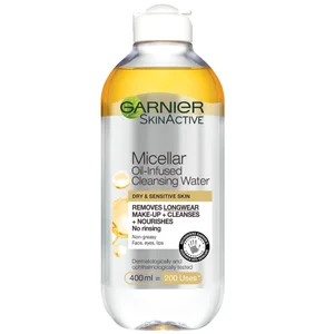 Garnier Acqua Micellare Bifase con Olio Detergente e Struccante Viso 400 ml - Option Oil - Infused