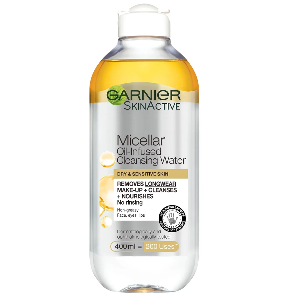 Garnier Acqua Micellare Bifase con Olio Detergente e Struccante Viso 400 ml Immagine 1