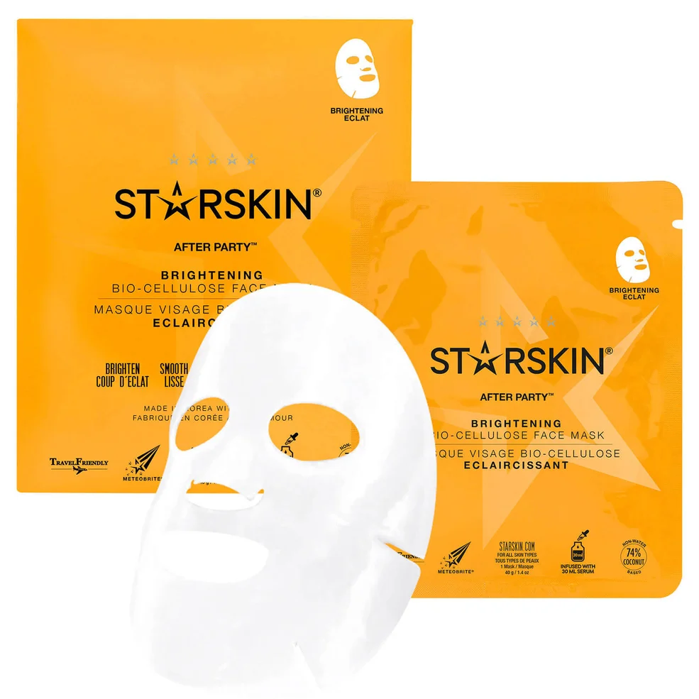 STARSKIN After Party™ maschera viso illuminante seconda pelle in biocellulosa di cocco Immagine 1