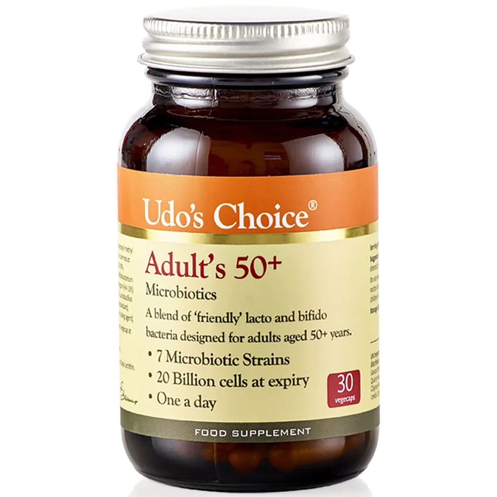 Udo's Choice Adult 50+ miscela di microbiotici integratore - 30 capsule vegetariane Immagine 1
