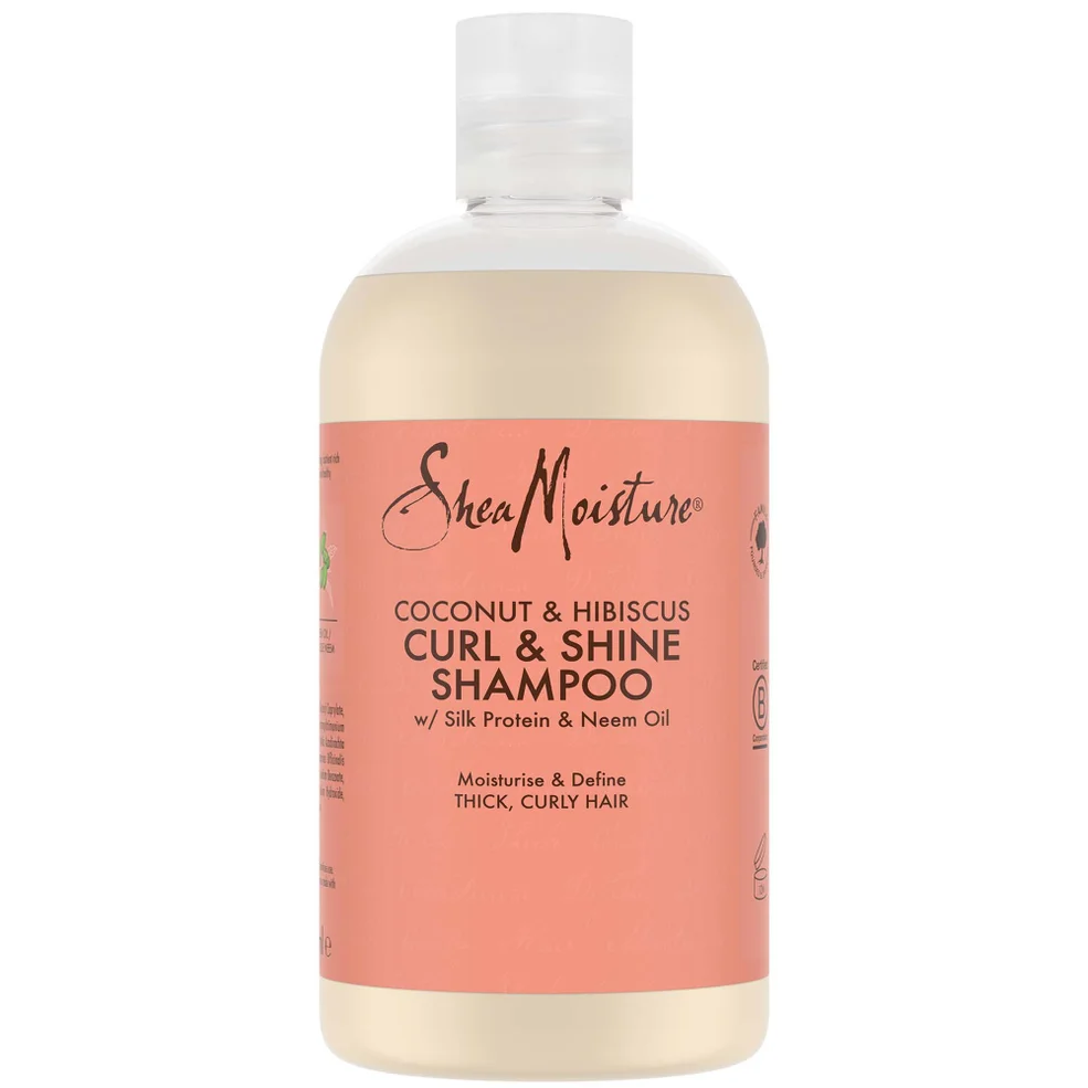 Shea Moisture Curl & Shine shampoo cocco e ibisco 379 ml Immagine 1