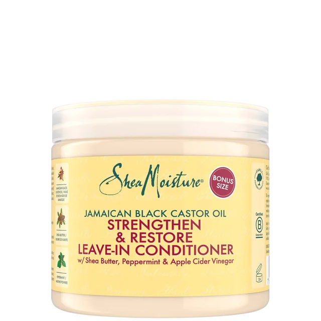 Shea Moisture Jamaican Black olio di castro balsamo senza risciacquo rinforzante, lucentezza e rigenerante 431 ml