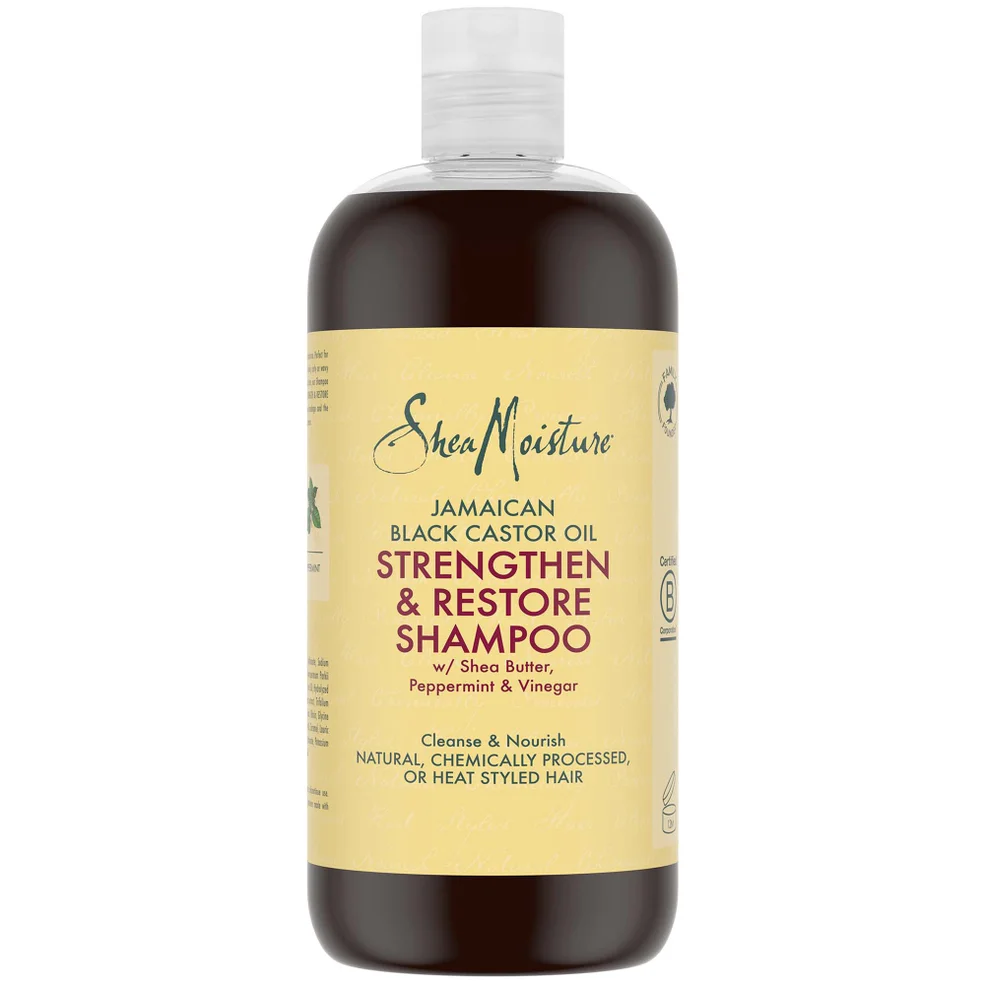 Shea Moisture Jamaican Black olio di castro shampoo rinforzante e rigenerante 473 ml Immagine 1