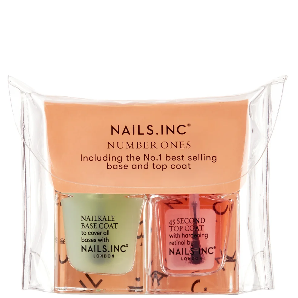 nails inc. Number 1's Base and Top Coat Duo 2 x 5ml Immagine 1