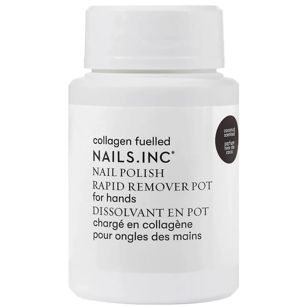 nails inc. Express Nail Polish Remover Pot Powered by Collagen 60ml Immagine 1