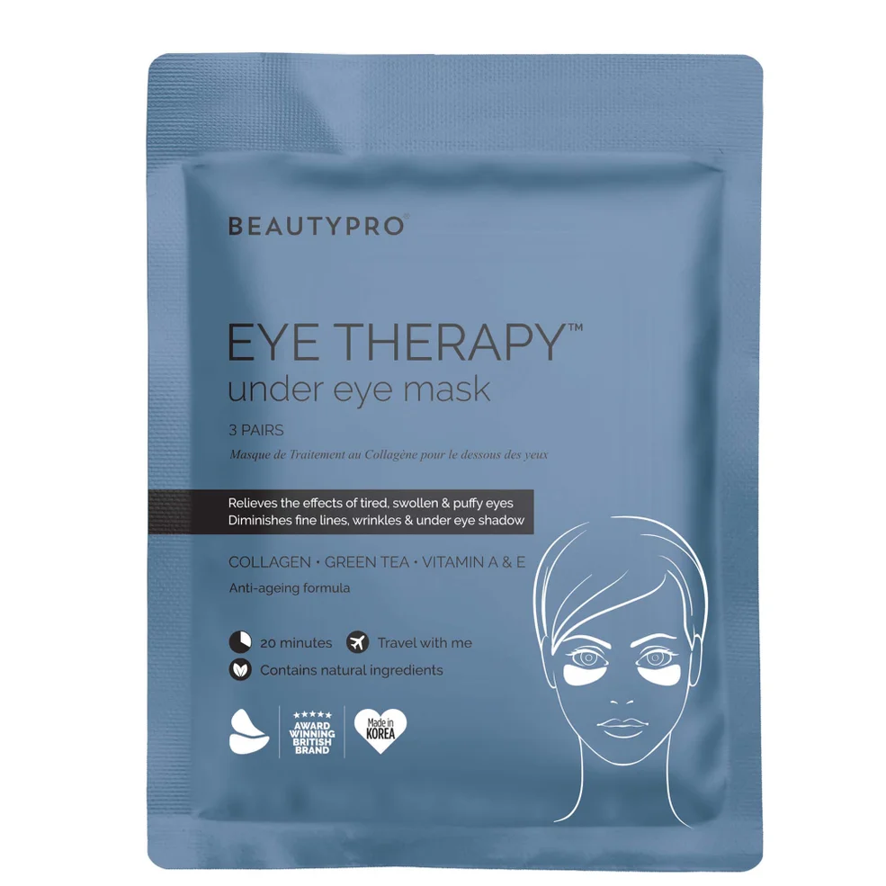 BeautyPro Eye Therapy maschera contorno occhi con collagene ed estratto di tè verde (3 applicazioni) Immagine 1