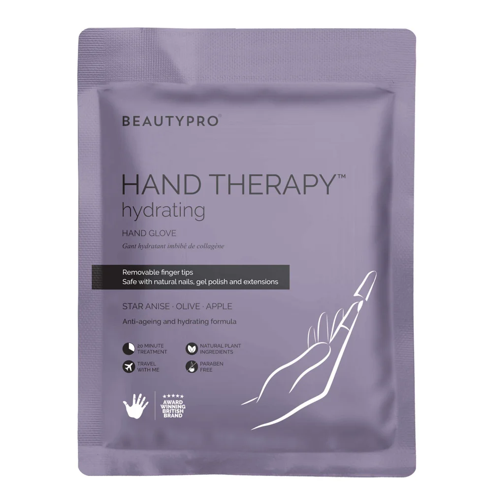 BeautyPro Hand Therapy guanti infusi di collagene con punte delle dita rimovibili (1 paio) Immagine 1