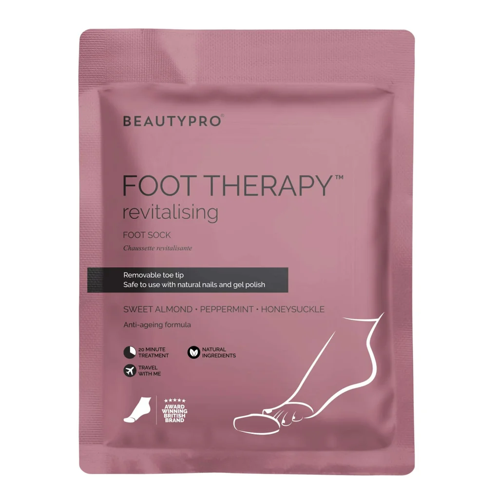 BeautyPro Foot Therapy calzini infusi di collagene con punte delle dita rimovibili (1 paio) Immagine 1