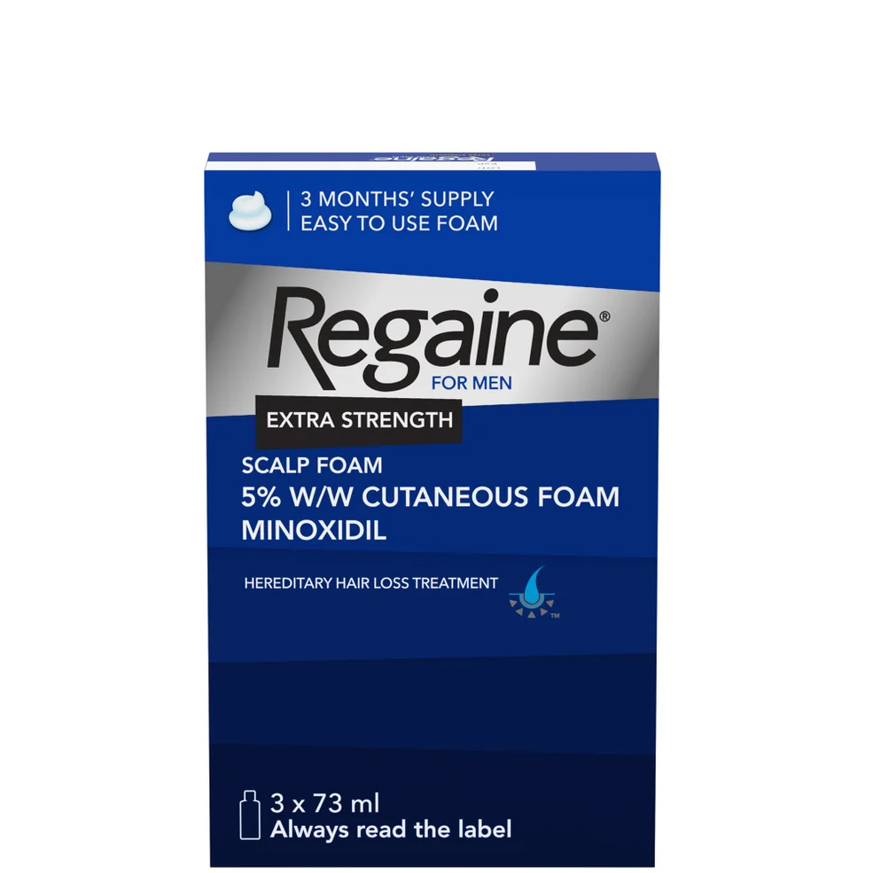 Regaine Men's Extra Strength Hair Loss and Hair Regrowth Scalp Foam Treatment 3 x 73ml Immagine 1