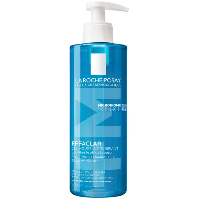 La Roche-Posay Effaclar Gel Detergente Schiumogeno per Pelle Grassa e Soggetta a Imperfezioni 400 ml