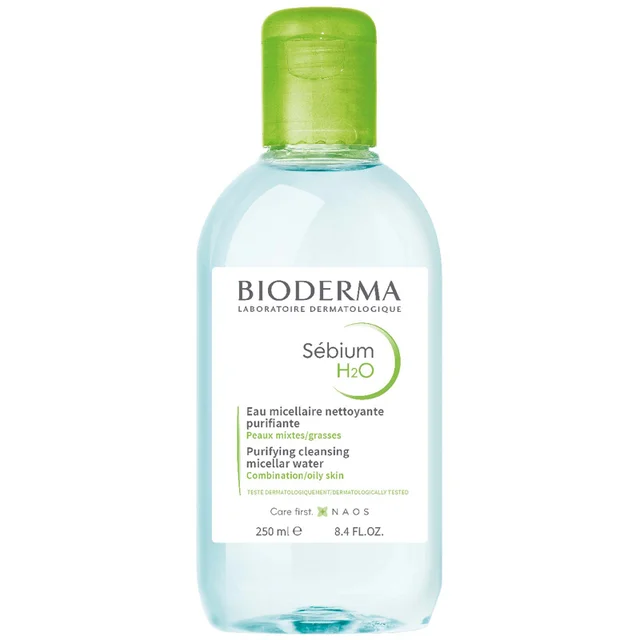 Bioderma Sebium H2O Acqua micellare detergente purificante. Azione struccante. Pelle da mista a grassa