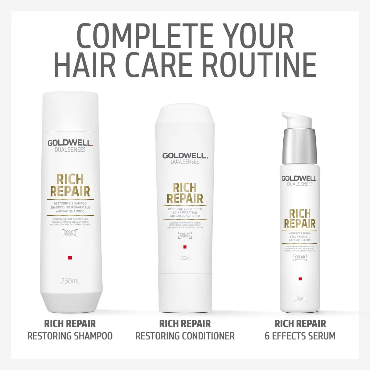 Goldwell Dualsenses Rich Repair Restoring Shampoo 1000ml Conditioner 1000ml Hg040373 - Foto 5