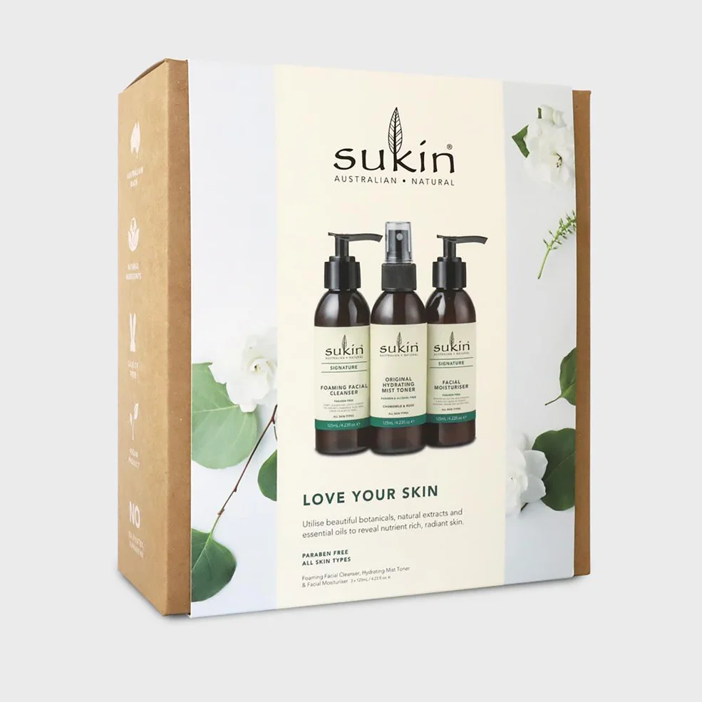Sukin Love Your Skin Cleanse, Tone and Moisturise Kit Immagine 1
