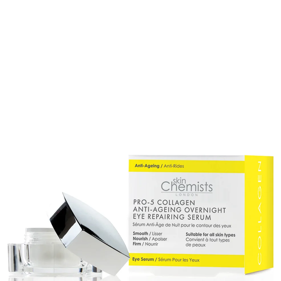 skinChemists London siero notte riparatore contorno occhi al collagene Pro-5 15 ml Immagine 1