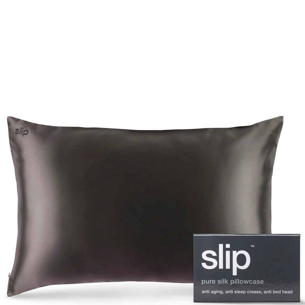 Slip Silk Pillowcase - Queen - Charcoal Immagine 1