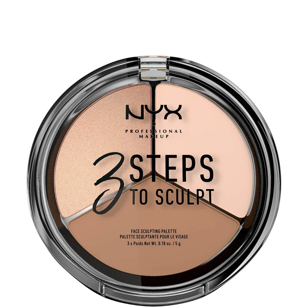 NYX Professional Makeup 3 Steps to Sculpt Face Sculpting Palette - Fair Immagine 1