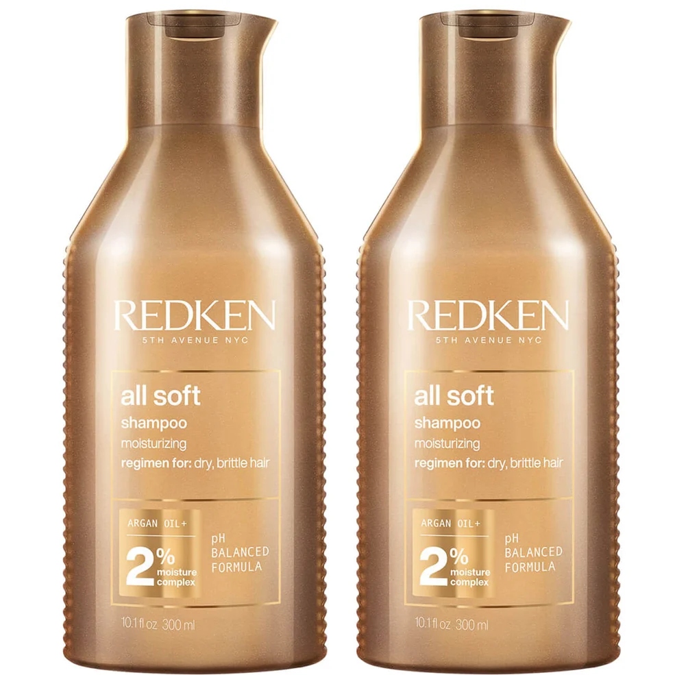 Redken All Soft Shampoo Duo (2 x 300 ml) Immagine 1