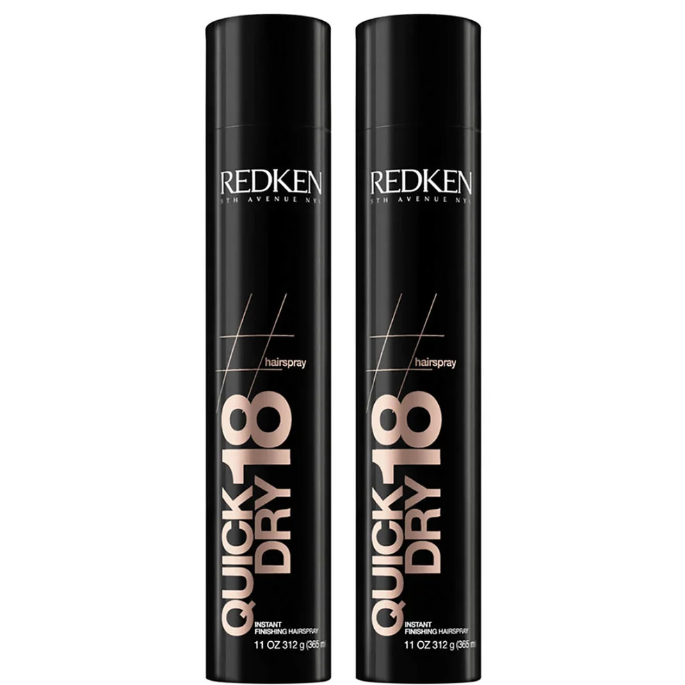 Redken Quick Dry 18 spray per un finish istantaneo Duo (2 x 400 ml) Immagine 1