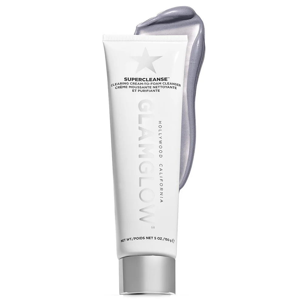 GLAMGLOW Super Cleanse Triple Charcoal detergente crema-schiuma 150 g Immagine 1