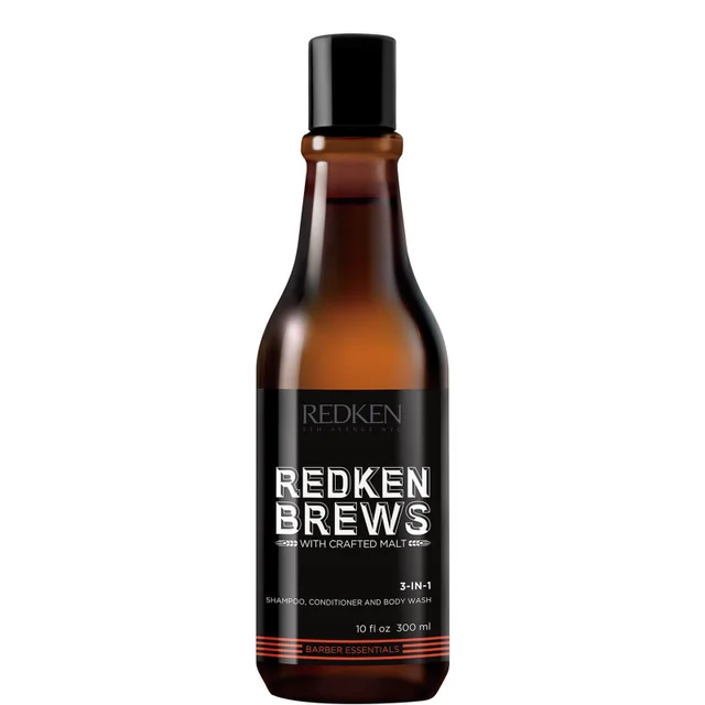 Redken Brews shampoo, balsamo e detergente corpo 300 ml