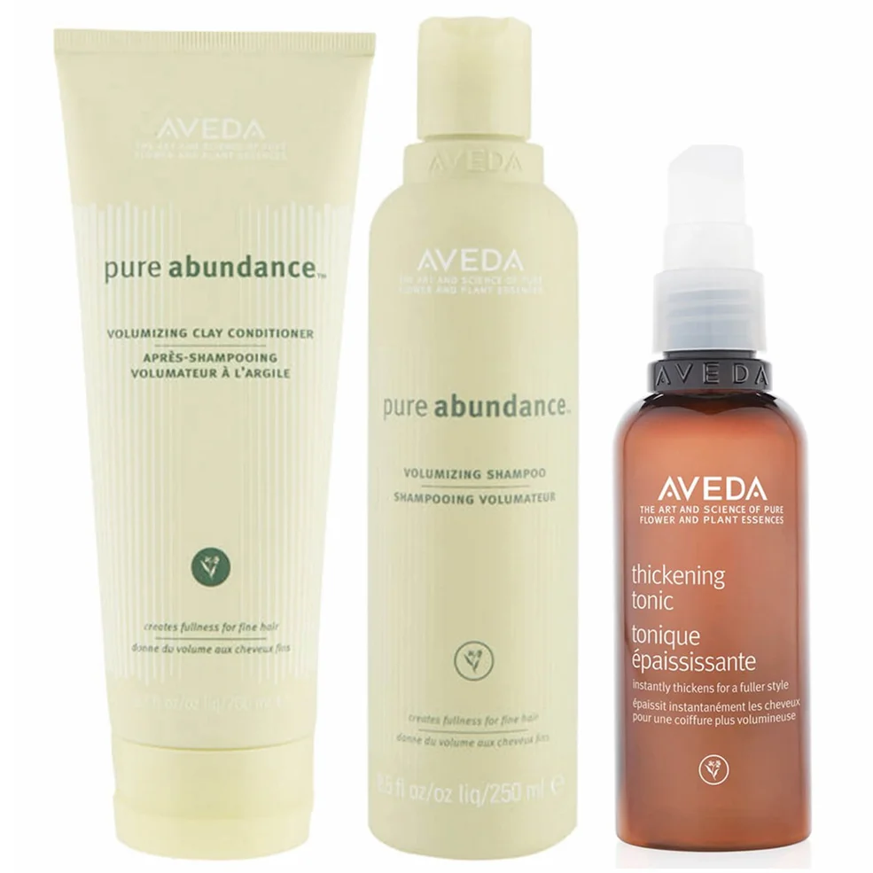 Aveda Pure Abundance Shampoo, Conditioner and Thickening Tonic Trio Immagine 1