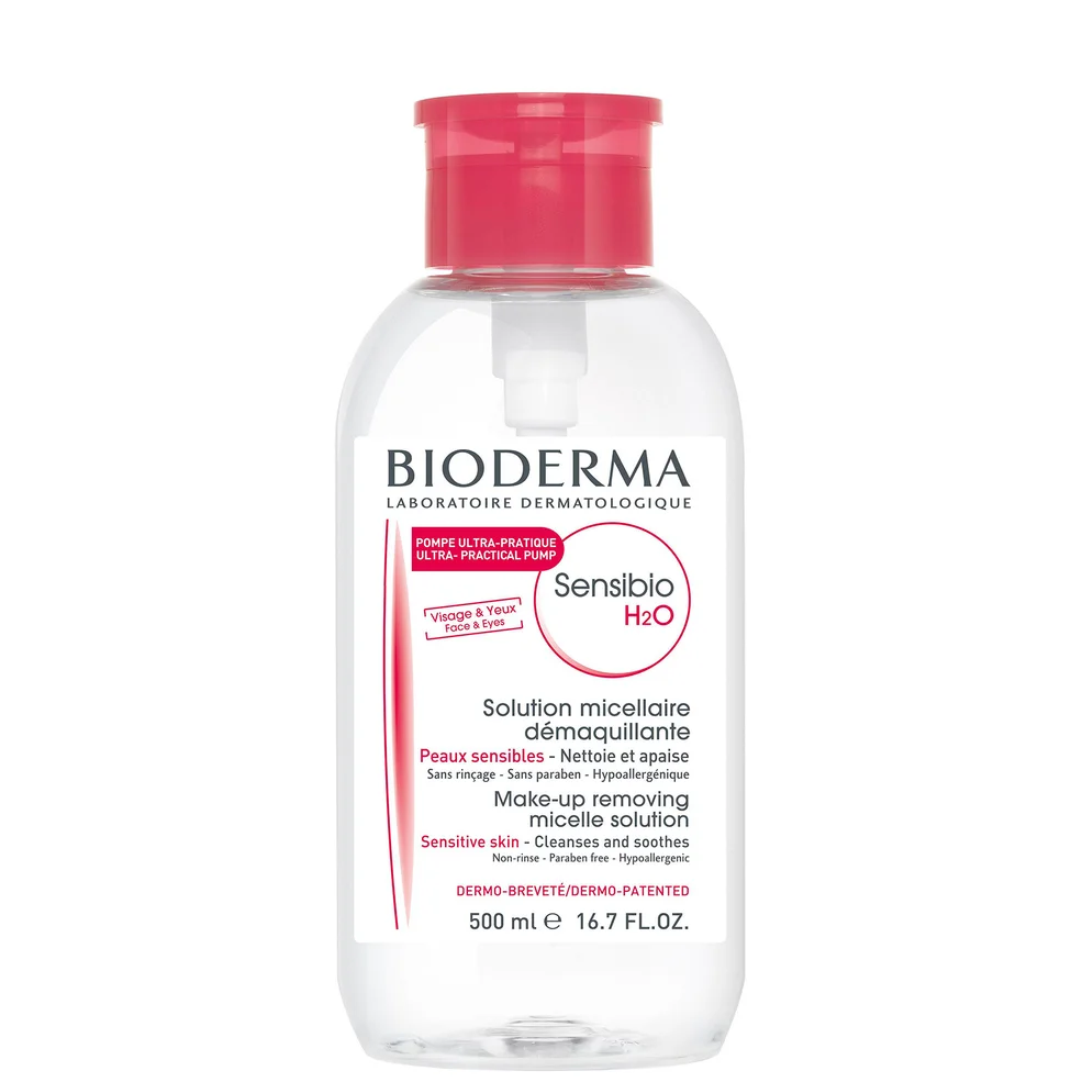 Bioderma Sensibio H2O soluzione micellare struccante con pulsante erogatore 500 ml (edizione limitata) Immagine 1