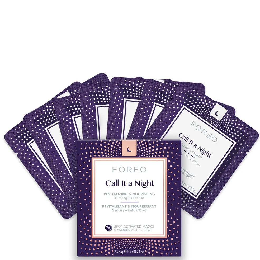 FOREO Call it a Night UFO/UFO Mini Nourishing and Revitalising Face Mask (7 Pack) Immagine 1