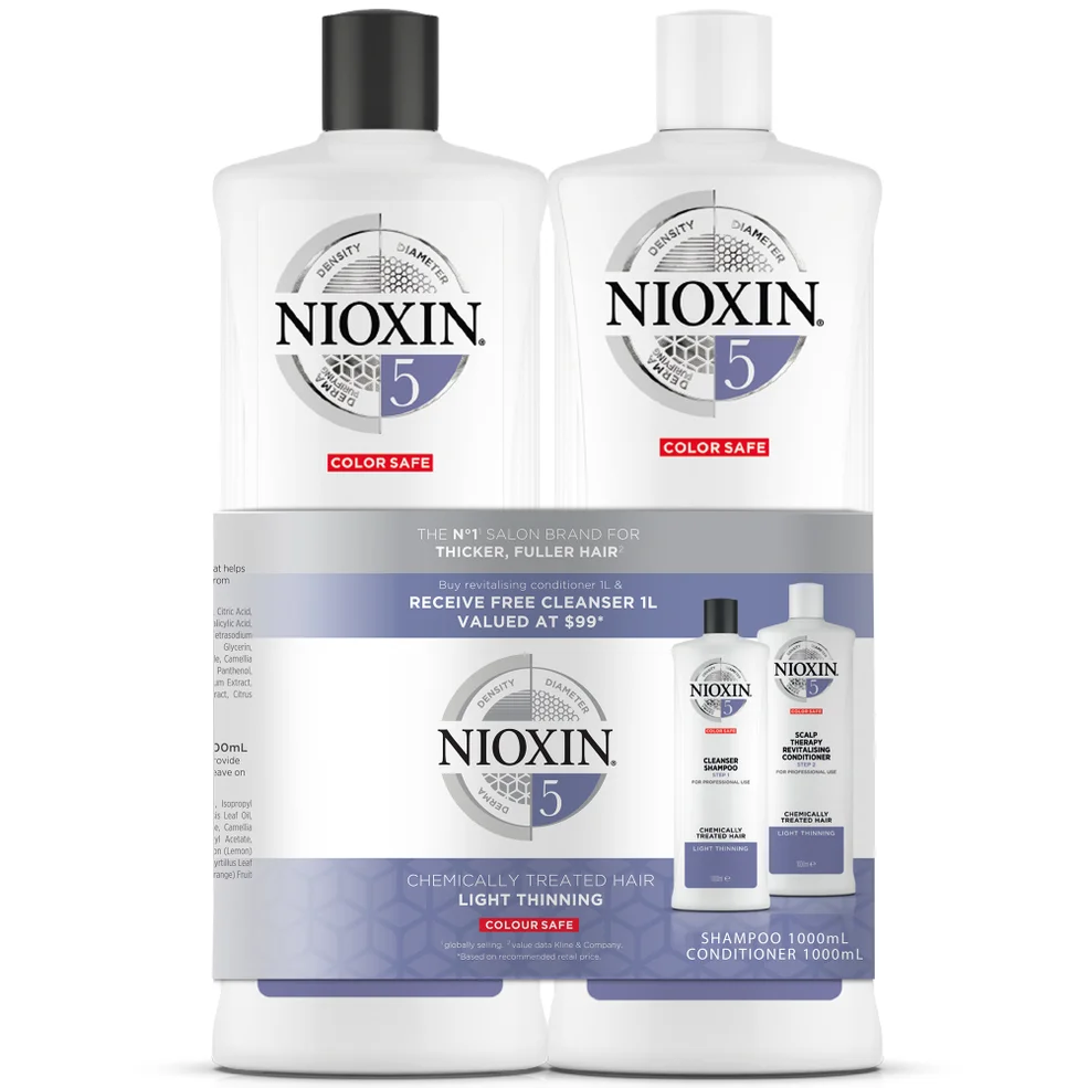 NIOXIN SYSTEM #5 1 L Shampoo and Conditioner Duo Pack Immagine 1