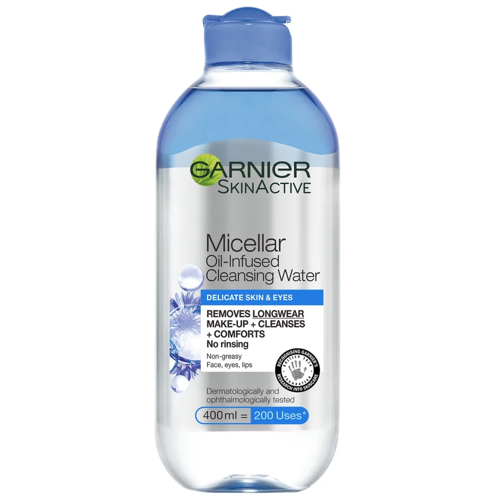 Garnier Acqua Micellare Detergente e Struccante Viso per Pelle Sensibile e Contorno Occhi 400 ml Immagine 1
