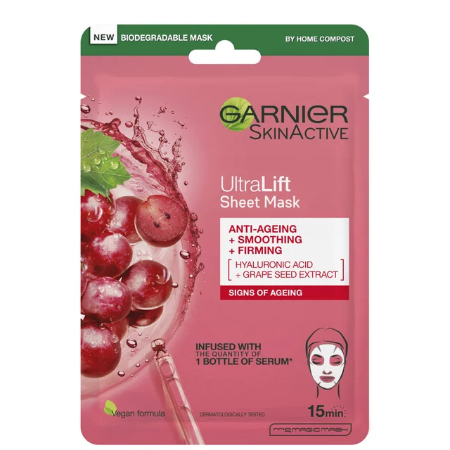 Garnier Ultralift Maschera in Tessuto Illuminante Anti-età 32 g