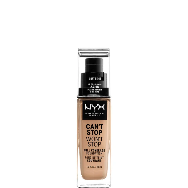NYX Professional Makeup Can't Stop Won't Stop fondotinta 24 ore (varie tonalità)
