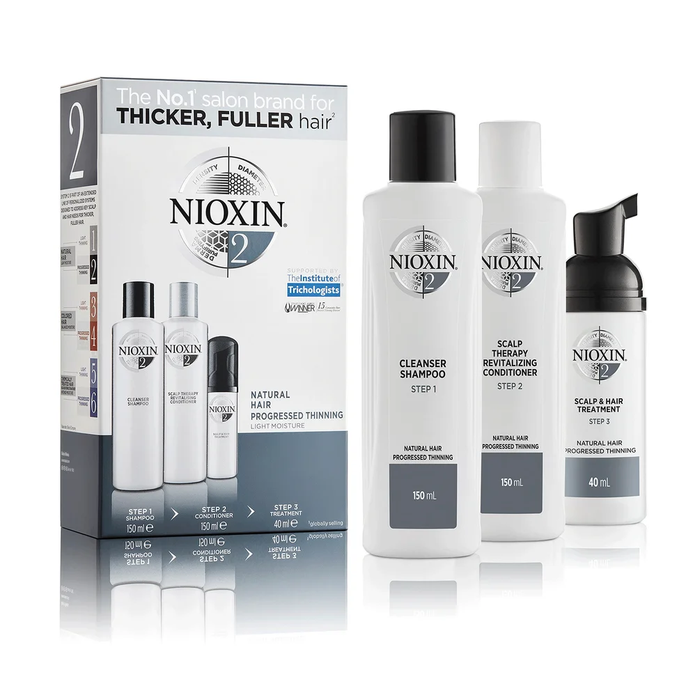 Kit Prova 3-Part System 2 for Natural Hair with Progressed Thinning NIOXIN Immagine 1