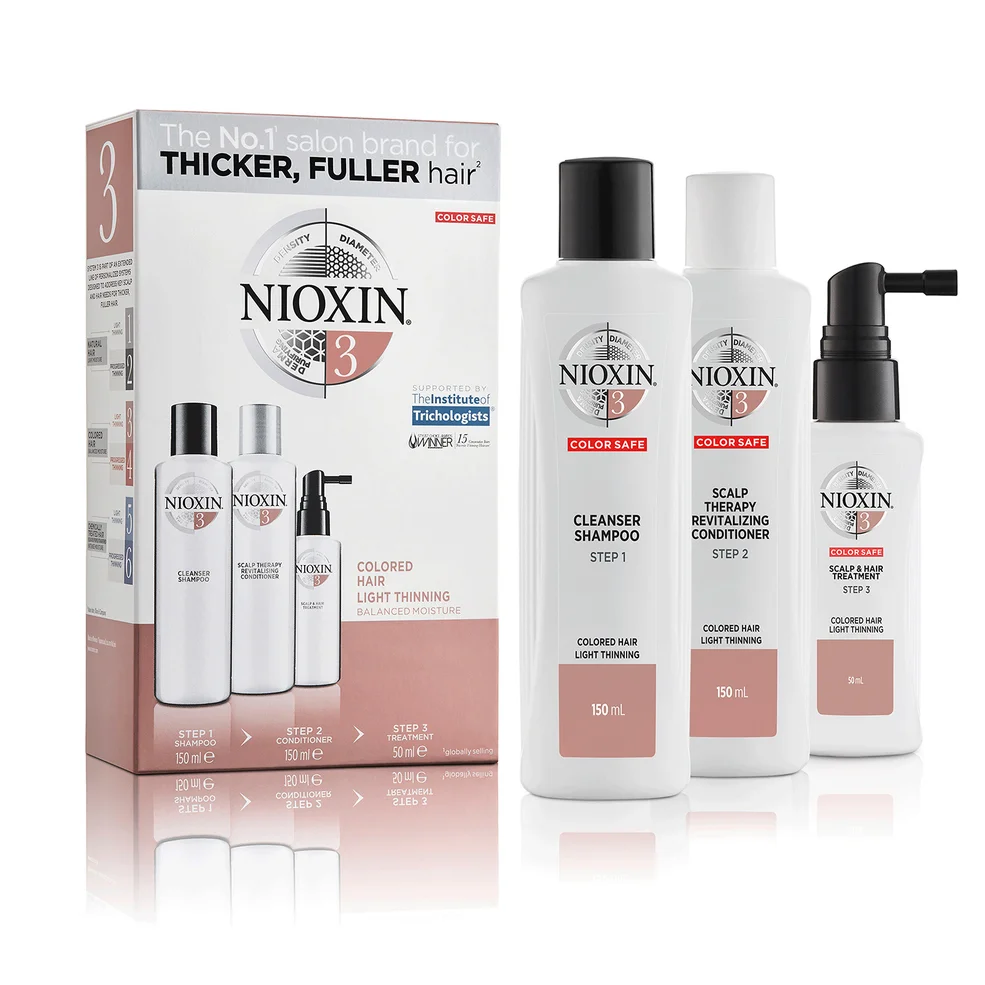 NIOXIN 3-Part System 3 set per capelli tinti, con leggero diradamento Immagine 1