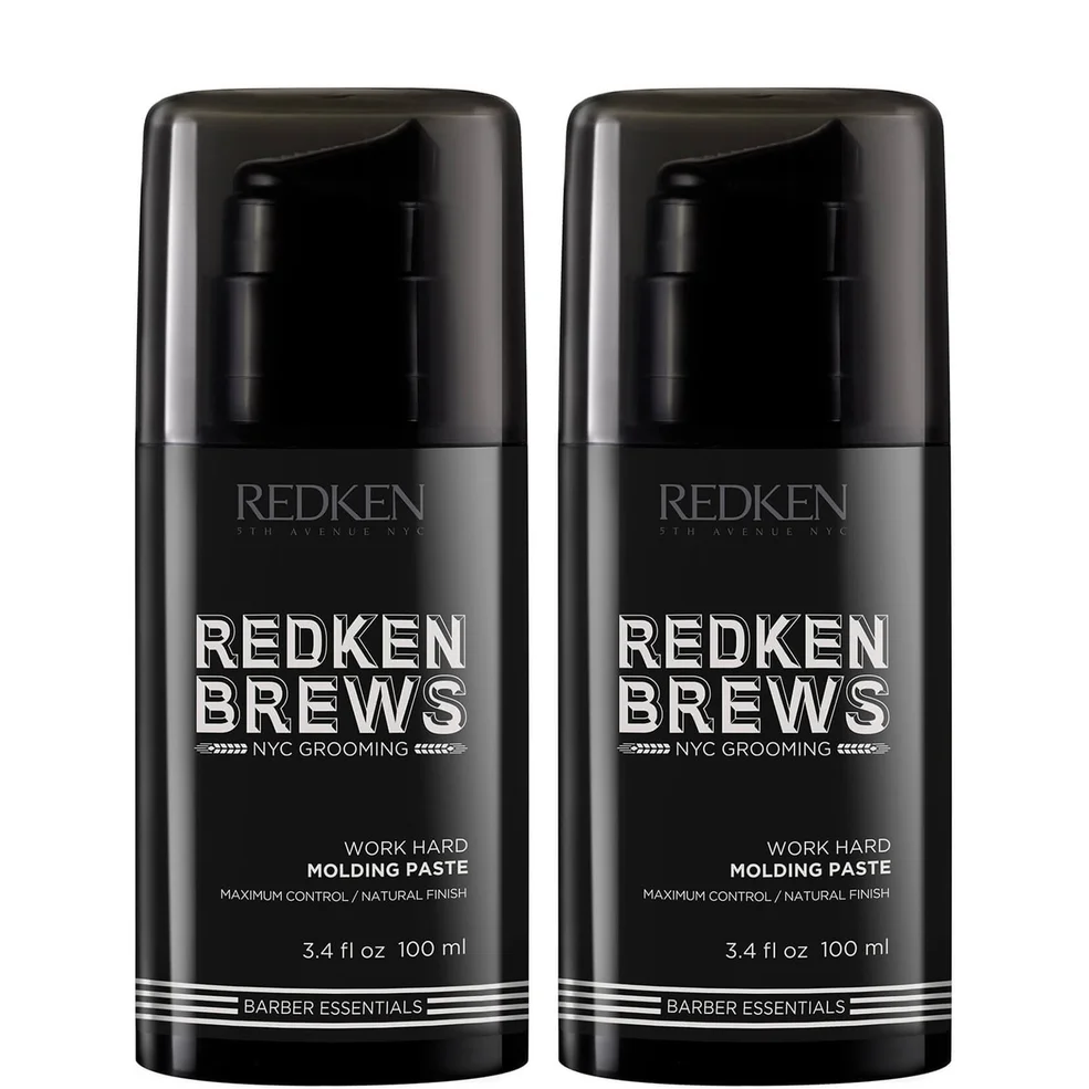 Redken Brews Men's Work Hard duo pasta modellante per uomo Immagine 1
