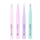 brushworks HD Set di Pinzette per Sopracciglia - colori pastello