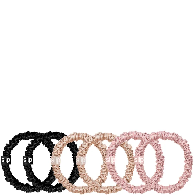 Slip elastico sottile per capelli - multicolore (confezione da 6)