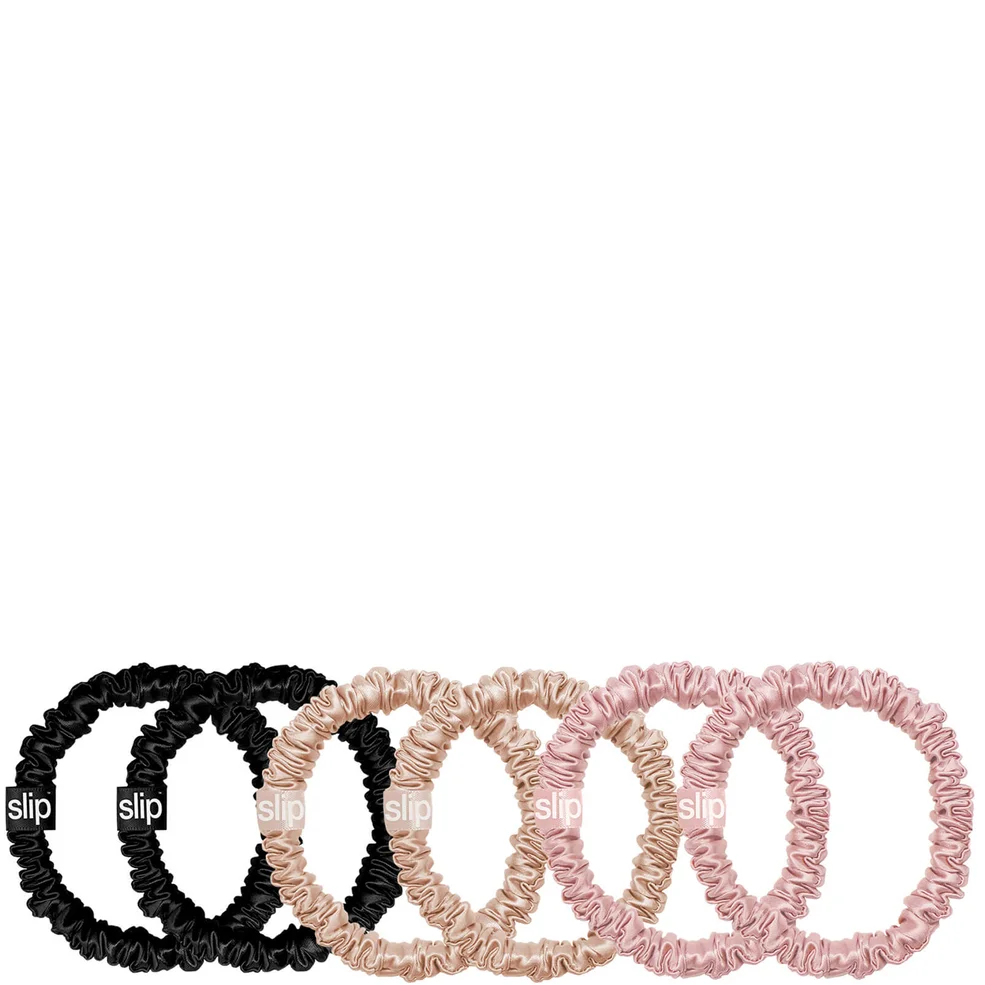 Slip elastico sottile per capelli - multicolore (confezione da 6) Immagine 1