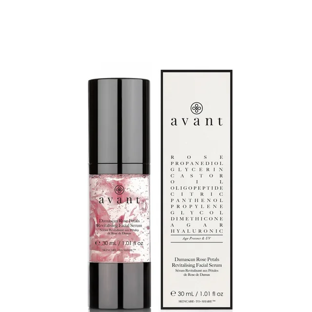 Siero viso rivitalizzante ai petali di rosa di Damasco