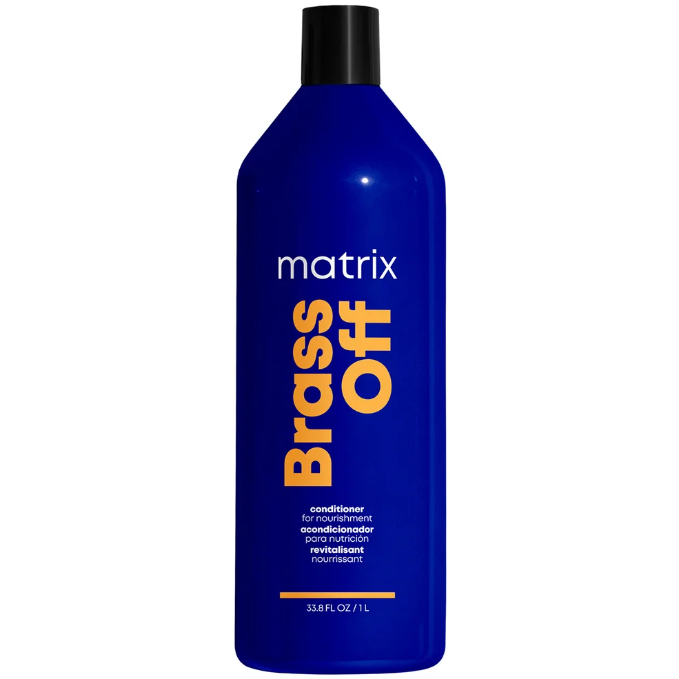 Matrix Total Results Brass Off Brunette Blue Conditioner for Lightened Brunette Hair 1000 ml Immagine 1