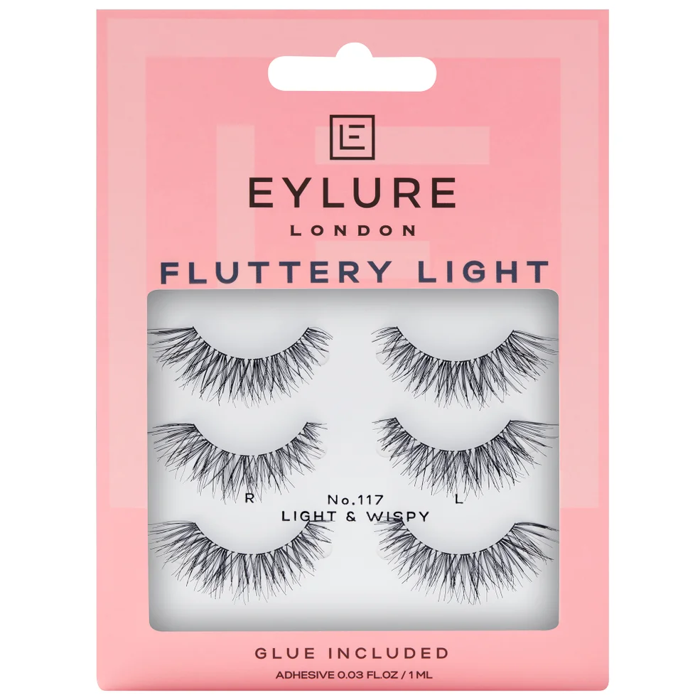 Eylure False Lashes - Fluttery Light No. 117 Multipack Immagine 1