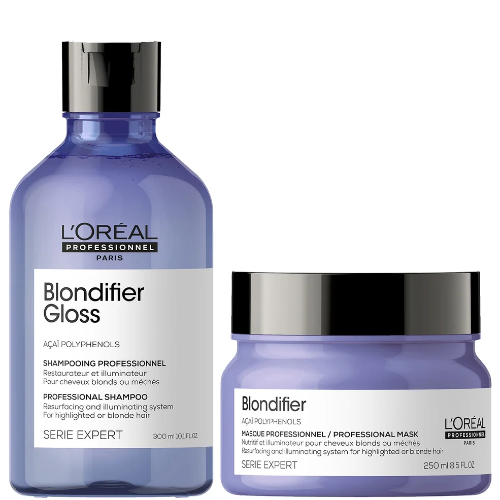 L'Oréal Professionnel Serie Expert Blondifier Gloss duo shampoo e maschera illuminanti per capelli biondi Immagine 1