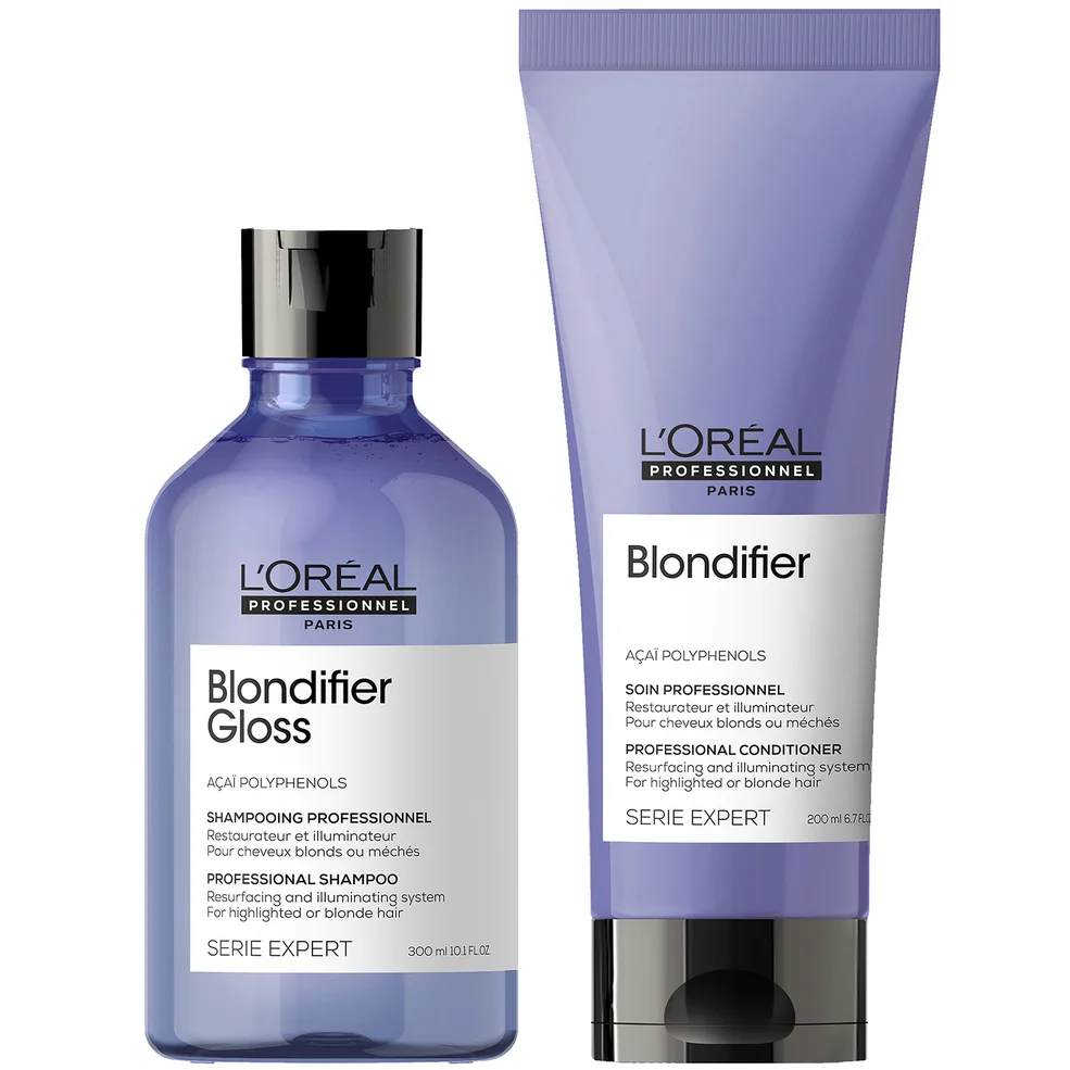 L'Oréal Professionnel Serie Expert Blondifier Gloss duo shampoo e balsamo illuminanti per capelli biondi Immagine 1