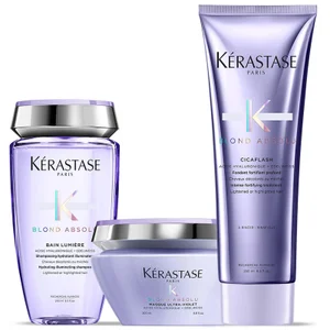Kérastase Blond Absolu Lumiere trio shampoo, balsamo e maschera illuminanti per capelli biondi - undefined undefined