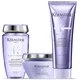 Kérastase Blond Absolu Lumiere trio shampoo, balsamo e maschera illuminanti per capelli biondi