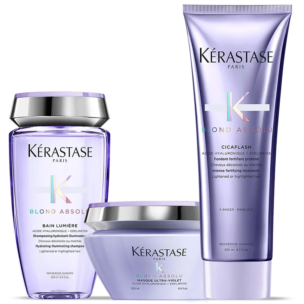 Kérastase Blond Absolu Lumiere trio shampoo, balsamo e maschera illuminanti per capelli biondi Immagine 1