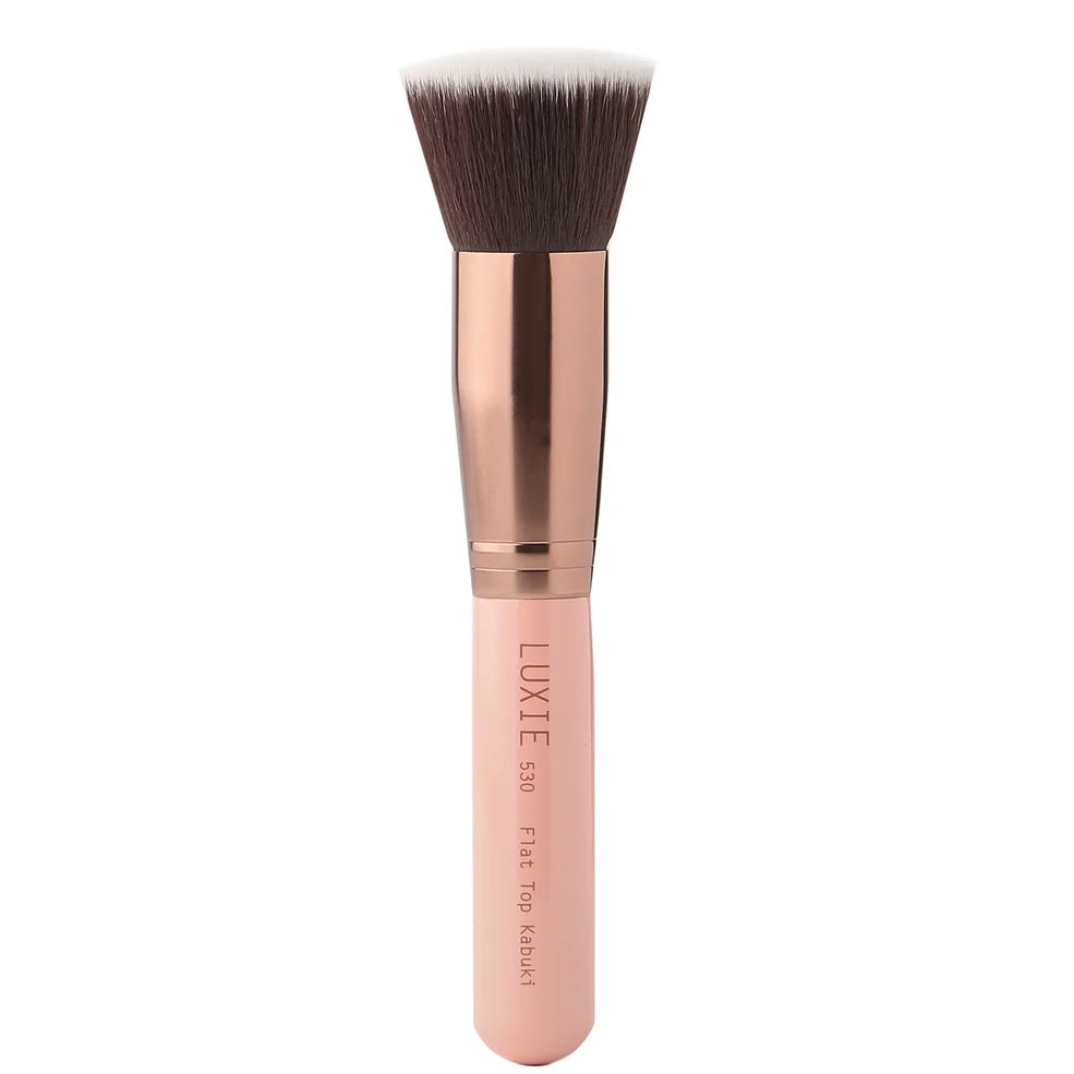 Luxie 530 Flat Top Kabuki Brush - Rose Gold Immagine 1
