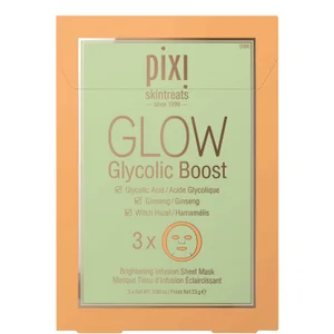 PIXI GLOW maschera in tessuto booster di acido glicolico (confezione da 3) - undefined undefined