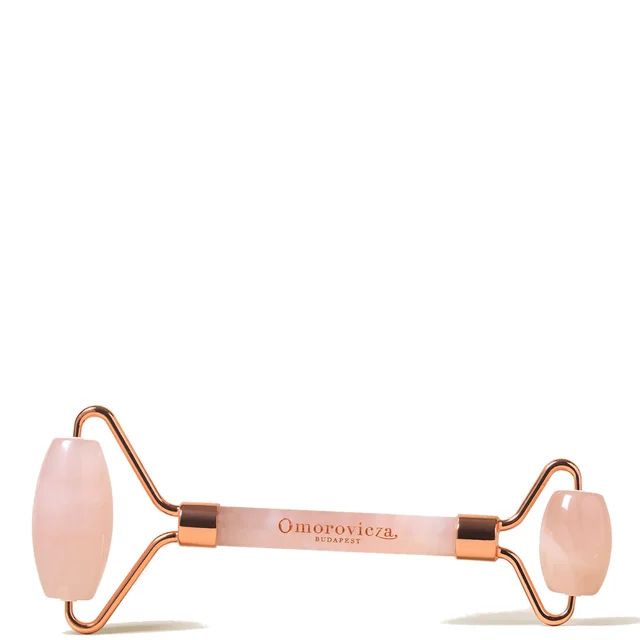 Omorovicza Rose Quartz Roller (doppio) in scatola
